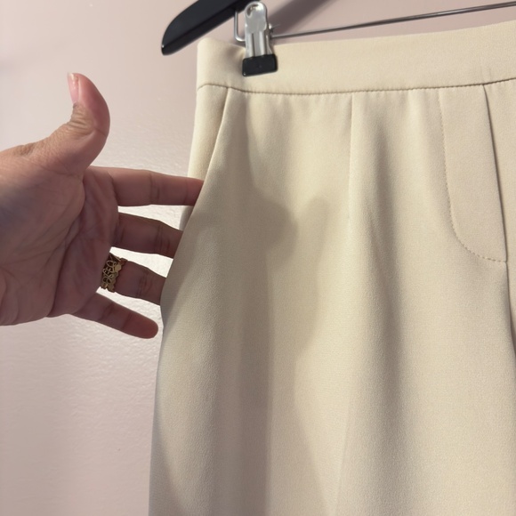 Aritzia Babaton Atelier Trouser Cream Women Size 4 - Picture 4 of 10